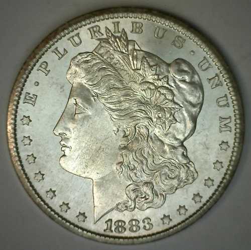 1883年 CC モーガン シルバー ダラー 未流通 カーソンシティ BU 1ドル 銀貨
