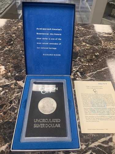 1884-CC GSA モーガン シルバードル ~ 未流通 ~ 箱と保証書付き
