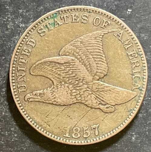 1857年フライングイーグルセント、1856年スノー2S2FS-401ミントエラーヴァリエーションL471の表面