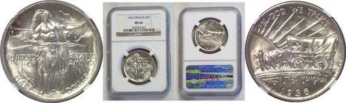 1936年 50セント オレゴン・トレイル記念ハーフドル - NGC MS-66