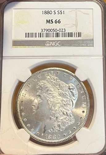 1880-S NGC MS66 モルガン銀貨