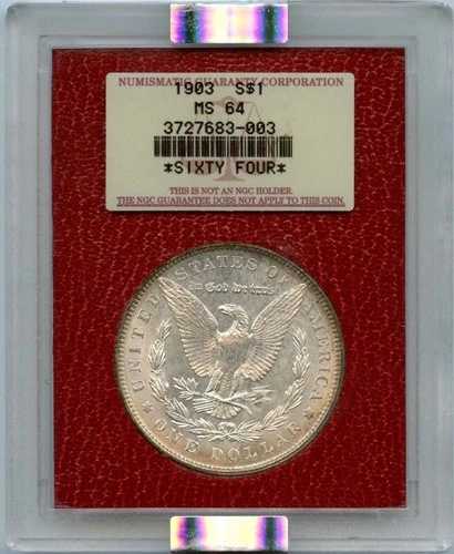 1903年 モルガン・ダラー S$1 パラマウント NGC MS64｜WORLD RESOURCE【QUEEN店】