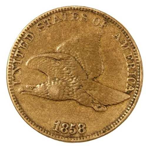 1858 1C ラージレター フライングイーグル セント チョイス -AU-SMH982｜WORLD RESOURCE【QUEEN店】