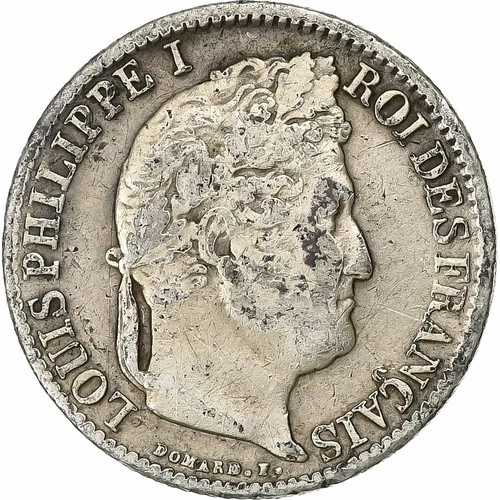 [#1200777] フランス、1/2フラン、ルイ・フィリップ、1834年、リール、銀貨、VF、KM:741.13