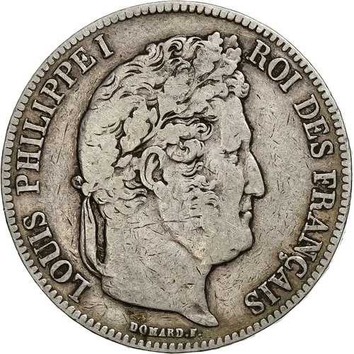 [#1115867] コイン、フランス、ルイ・フィリップ、5フラン、1840年、ルーアン、VF、シル、ver