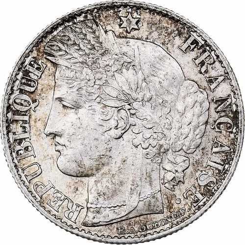 [#1200011] フランス、50 サンタイム、セレ、1894 年、パリ、シルバー、オーストラリア、KM:834.1 36,465円