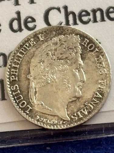 ルイ・フィリップ、国王、フランス、1/4 フラン、アルジャン、1837 年、パリ