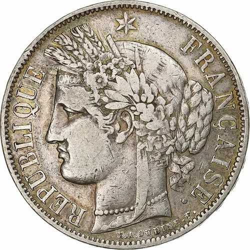 [#1115889] フランス、5 フラン、セレ、1850 年、パリ、シルバー、VF、ガドゥリー:719、KM:761