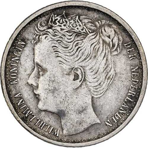 [#1117400] オランダ、ウィルヘルミナ1世、10セント、1903年、EF、銀、KM:135