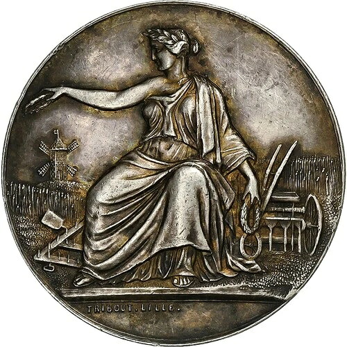 [#1288081] フランス、トークン、Comice Agricole de l'Arrondissement de Lille、1853年、シリ｜WORLD RESOURCE【QUEEN店】