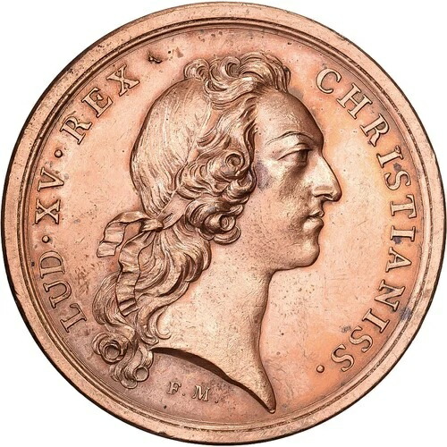 [#398912] フランス、メダル、ヴィクトワール フランセーズ アン フランドル、1745 年、銅、レッティ、｜WORLD RESOURCE【QUEEN店】
