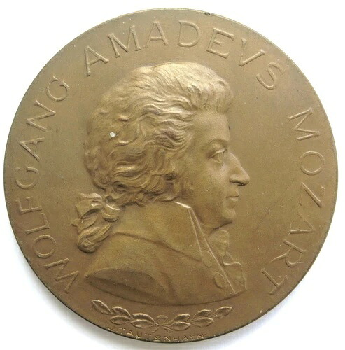 [R2353] メダル 1956、モーツァルト「IN Memoriam 1756-1956」、タウテンハインのサイン｜WORLD RESOURCE【QUEEN店】