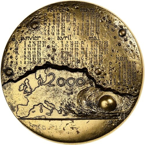 [#637022] フランス、メダル、カランドリエ、ファム、ヨーロッパ、2000年、銅メダル、マイヨ、オーストラリア