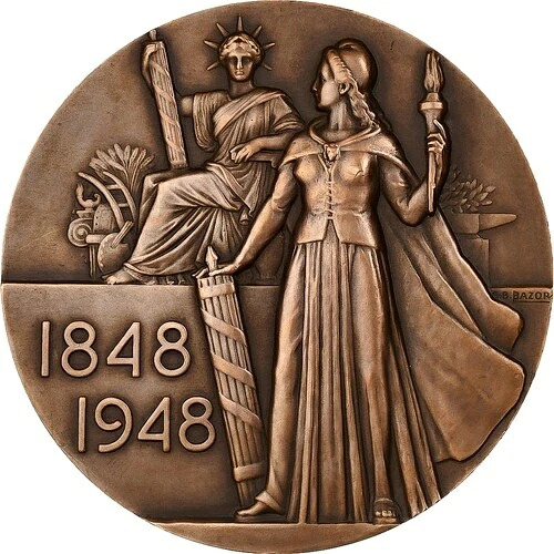 [#1028675] フランス、メダル、奴隷解放センター、1948 年、ブロンズ 42,185円