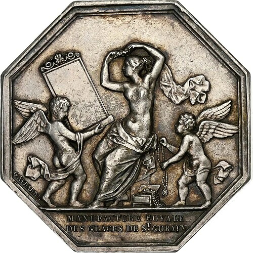 [#1287900] フランス、トークン、マニュファクチュール ロワイヤル デ グラッセ ド サン ゴバン、1830 年、シル、｜WORLD RESOURCE【QUEEN店】