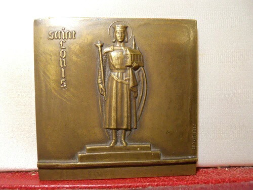 1944年 希少アールデコ メダル キング・セント・ルイ ブロンズ プレート 42,900円
