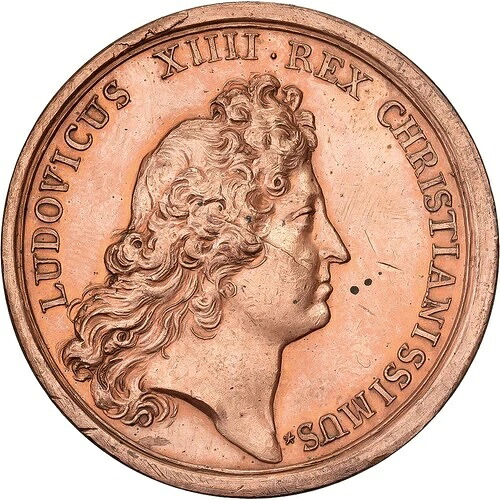 [#398892] フランス、メダル、ルイ 14 世、シャルルロワ包囲堤、1672 年、ブロンズ、M 48,840円