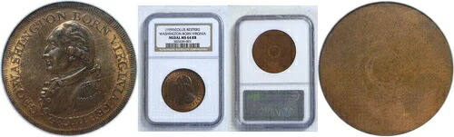ND (1959) コリス・リストライク・ワシントン生まれのバージニア勲章 NGC MS 64 RB B-22B