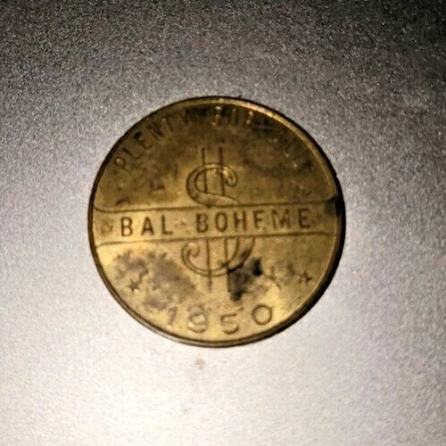 1950年 鍍金 32mm 西暦2100年 - バル・ボエーム・メダル（希少）
