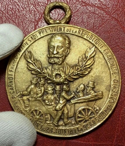 フランス大統領サディ・カルノーに対する歴史的な暗殺未遂事件 1894年リヨン勲章 43,615円