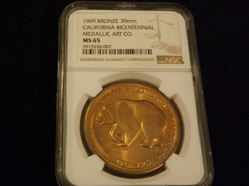 1969年 ブロンズメダル アートコメダル NGC MS 65 43,615円