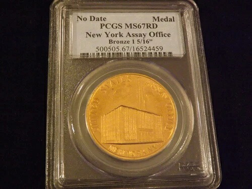 メダル番号 日付 ニューヨーク鑑定所 PCGS MS 67 RD