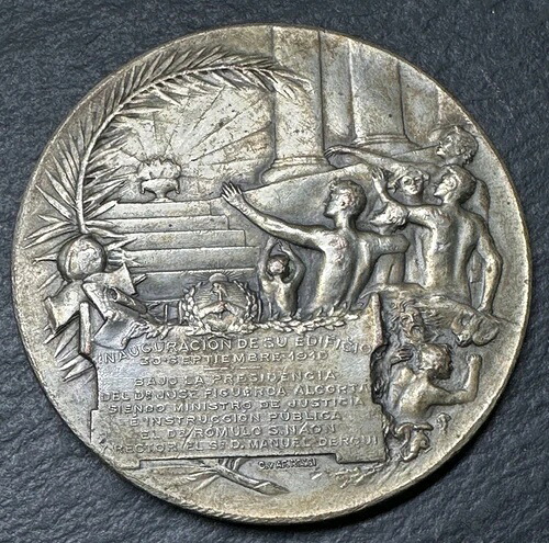 アルゼンチン 1910年 マリアーノ・モレノ国立大学開校記念メダル M334