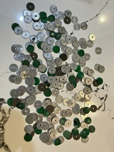 ワシントン州売上税トークン（丸型アルミニウム/プラスチック）大量セット 42,900円