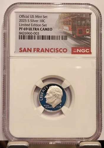 2025 S プルーフ 10C シルバー ルーズベルト ダイム NGC PF69 ウルトラカメオ 限定版
