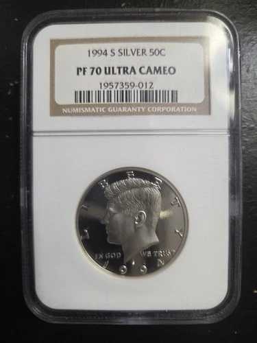 1994年 Sプルーフ シルバー ケネディ ハーフドル NGC PF70 UCAM クラシック ブラウンラベル