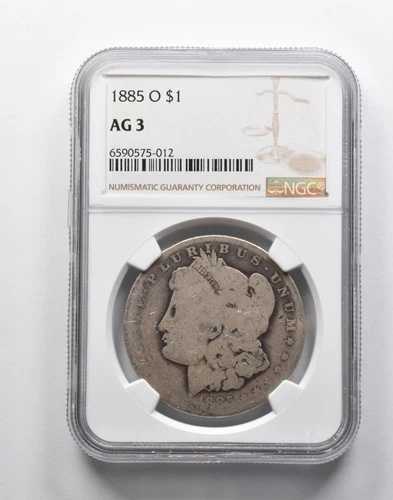 AG3 1885-O モルガン銀貨 NGC ローボール ローボール ポケットピース *9114