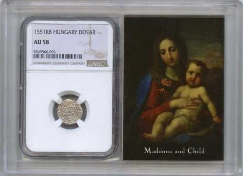 1551KB ハンガリー デナル フェルディナンド マドンナと子供 NGC AU58-