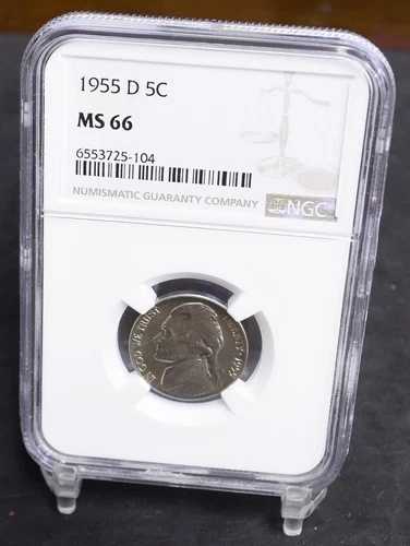 1955-D ジェファーソンニッケル - NGC MS66 (#45791)