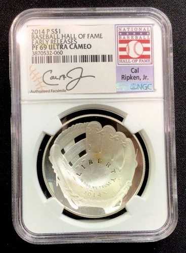 2014 P 1$ 野球殿堂入り早期リリース NGC PF69 ウルトラカメオ！カル・リプケン・ジュニア！ 45,045円