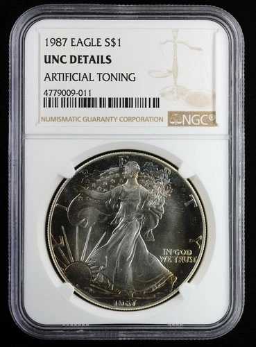 1987年 アメリカン・シルバー・イーグル NGC UNC 詳細 | トーニング BU ASE