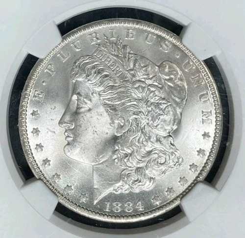1884-O モーガン シルバードル ~ NGC MS 64 ~美しいコイン~REF#68-003