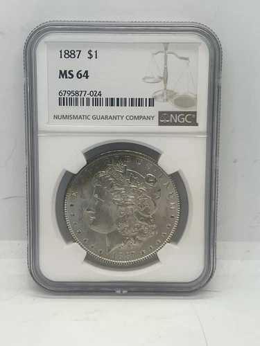 1887年-Pモーガンシルバードル NGC MS64トーン #283-00601-