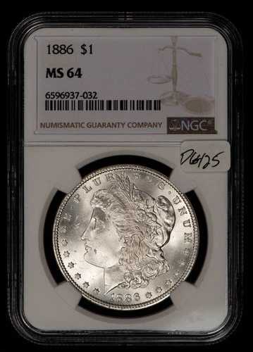 1886年 1ドル モルガン・ダラー - VAM-6A High 6、表面nの衝突 - NGC MS 64 - SKU-D6425 71,500円