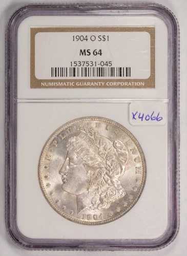 1904-O 1ドルモルガン銀貨 - ライトオリジナルトーニング - NGC MS 64 - SKU-X4066 71,500円