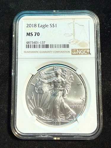2018年アメリカンシルバーイーグル NGC MS70 137 71,500円
