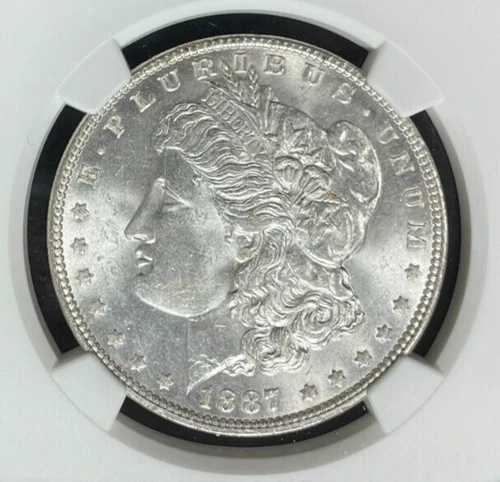 1887年 モーガン シルバードル ~ NGC MS 64 ~美しいコイン~REF#01-018 71,500円