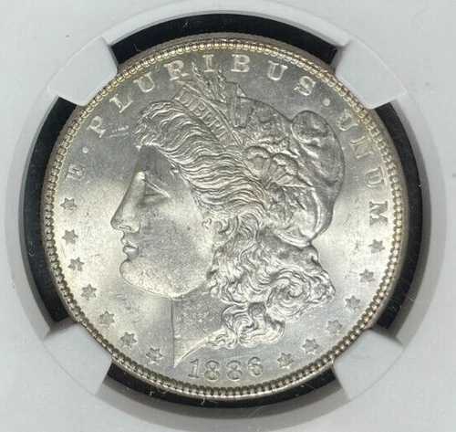 1886年 モーガン シルバードル ~NGC MS 64 ~美しいコイン~ REF#47-004 71,500円