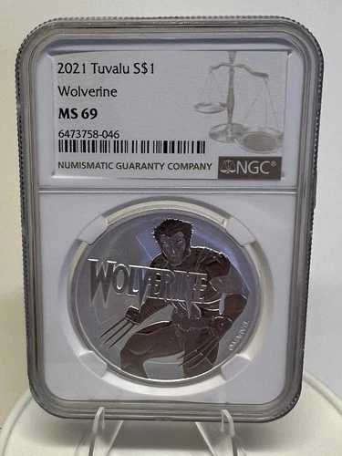 2021年 ツバル S$1 ウルヴァリン NGC MS 69