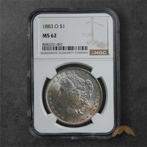 1883-O モルガン銀貨 1ドル - NGC MS62 - ニューオーリンズ