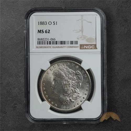 1883-O モルガン銀貨 1ドル - NGC MS62 - ニューオーリンズ 45,045円