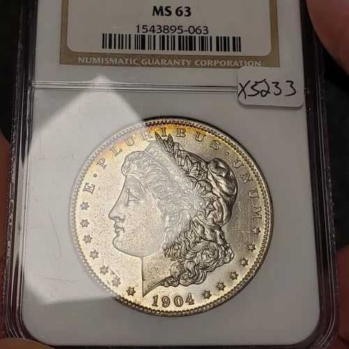 1904-O 1ドルモルガン・ダラー - ガラス質プルーフライク表面 - NGC MS 63 - ビデオ - SKU-X5233
