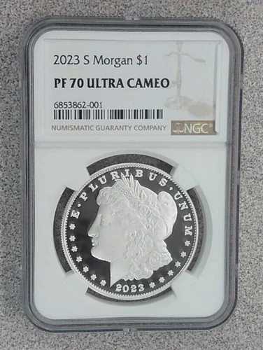 2023-S プルーフ モルガンシルバー 1ドル NGC PR70 PF70 ウルトラカメオ (001)