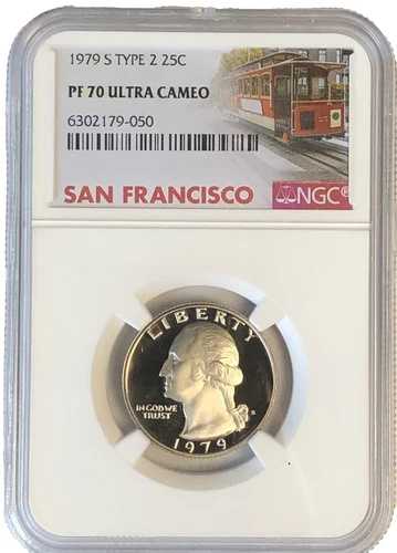 1979 S 25C 「NGC PF 70 ウルトラカメオ」「タイプ2」 - 美しく希少なウルトラカメオ?希少?