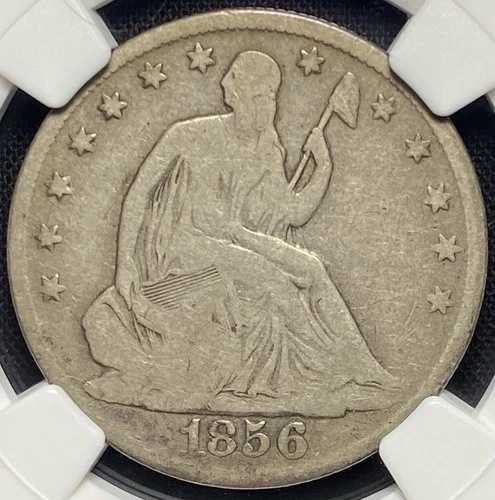 1856-O ハーフドル 50セント 自由の女神像、アメリカ合衆国銀貨、NGC