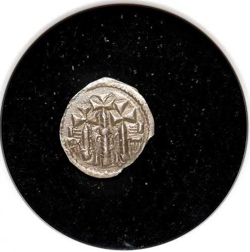 ハンガリー。イシュトヴァーン2世（1116-1131年）、銀貨、希少タイプ、NGC AU58